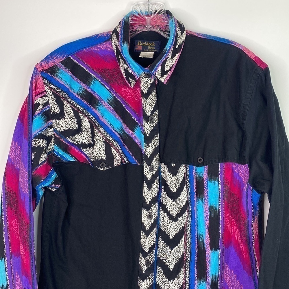 Vintage Ruddock Brothers Aztec Southwestern Button Up Shirt Medium - Picture 2 of 8